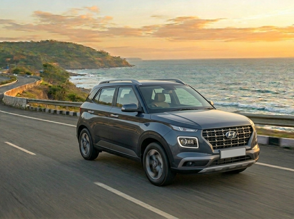 Hyundai Venue self drive SUV rental in Goa